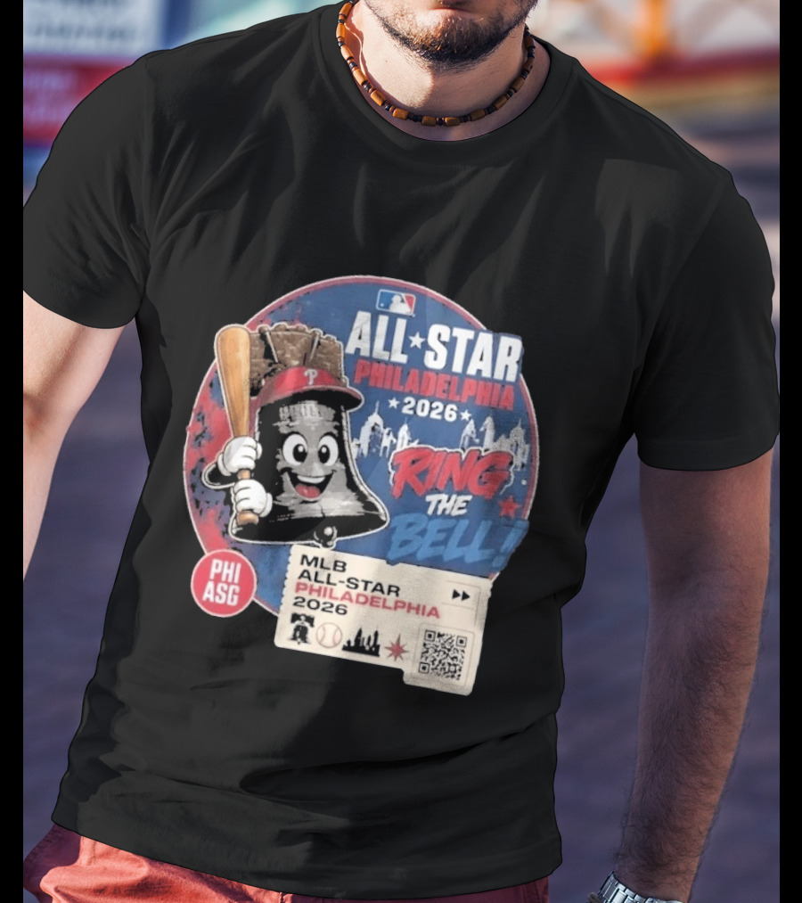 Philadelphia MLB All Star Game 2026 Ring The Bell Liberty Bell Baseball T-Shirt