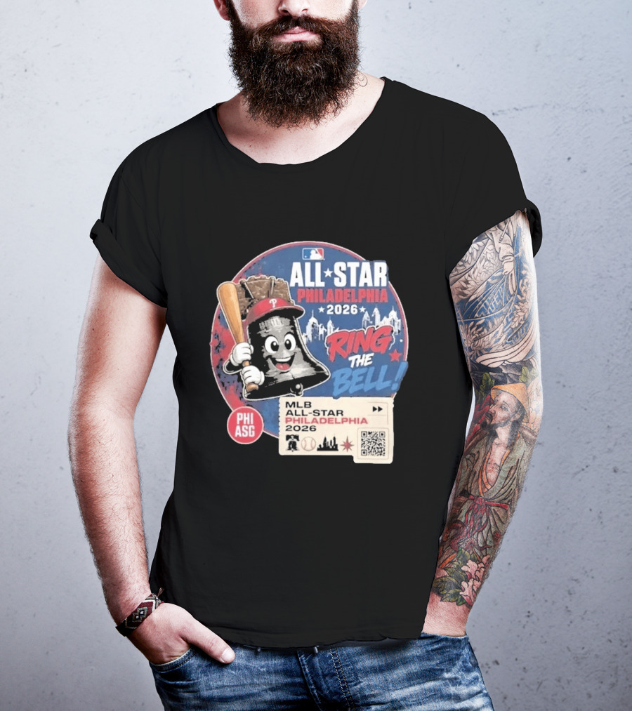 Philadelphia MLB All Star Game 2026 Ring The Bell Liberty Bell Baseball T-Shirt