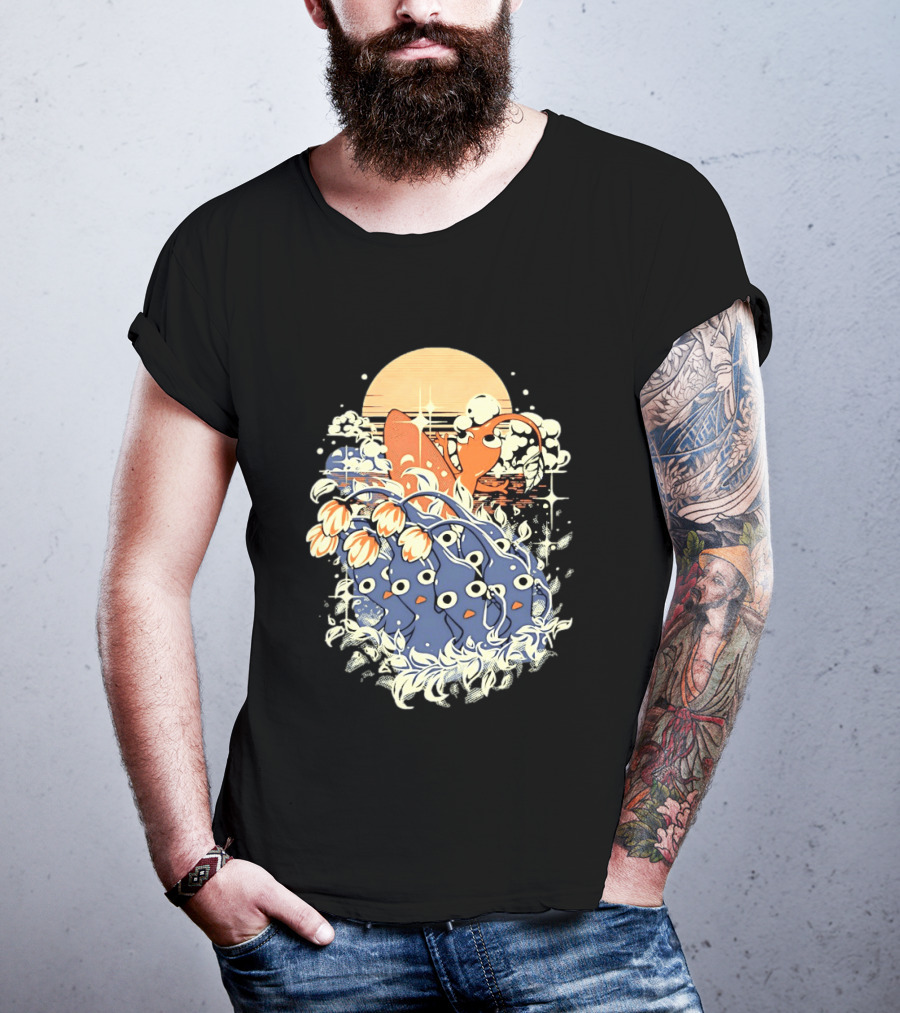 Surfing Pikmin Good Wave Sunset Retro Adventure T-Shirt