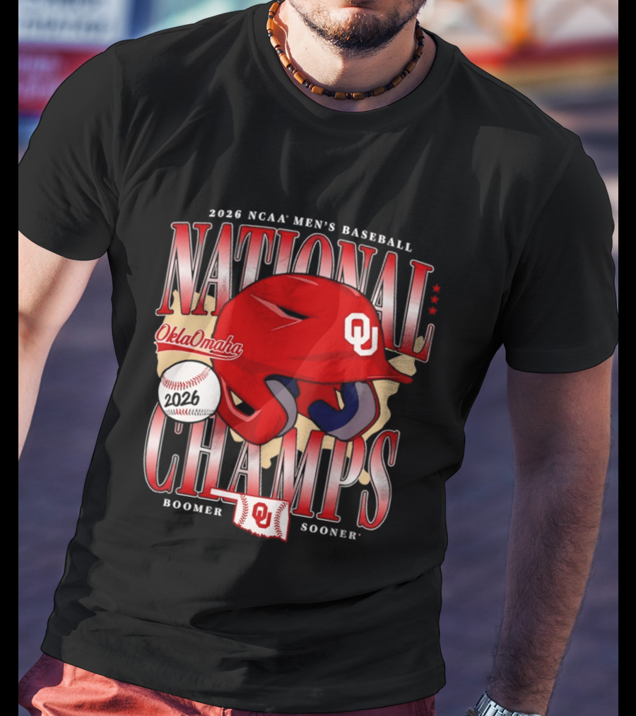 2026 NCAA Men's Baseball National Champs Oklahoma Sooners OklaOmaha Boomer T-Shirt