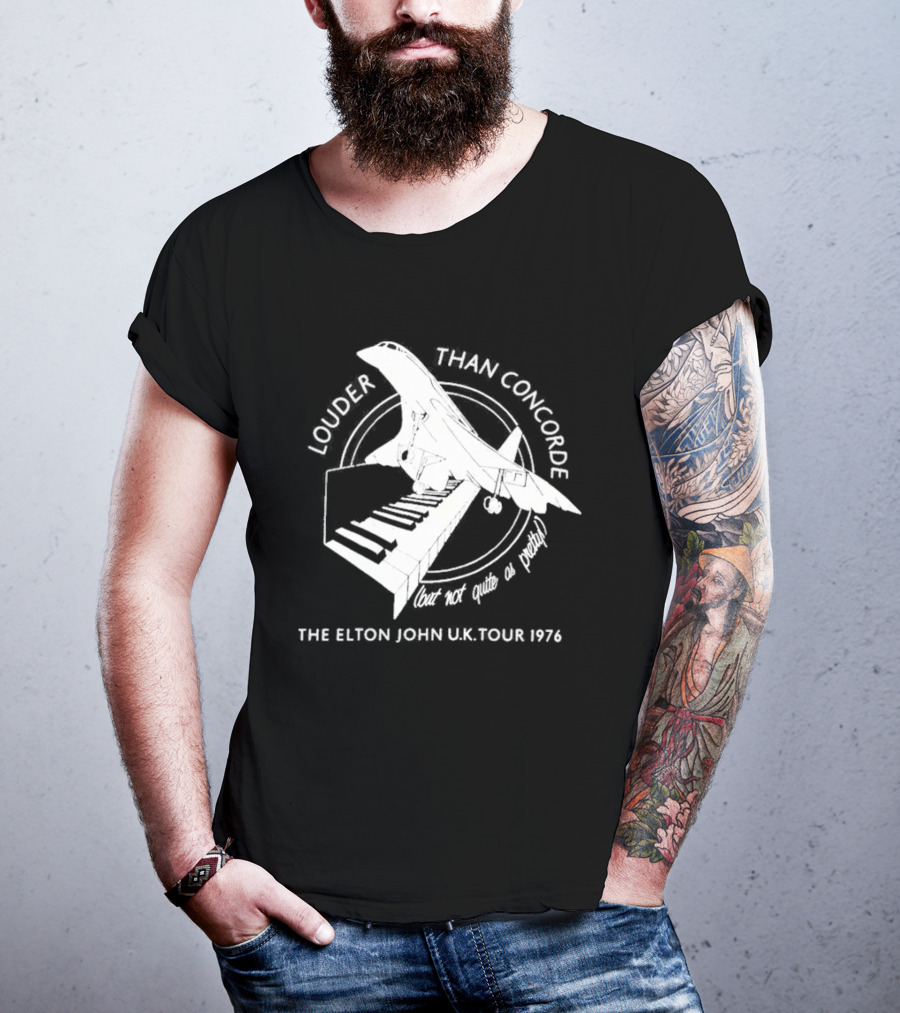 Louder Than Concorde The Elton John UK Tour 1976 T-Shirt