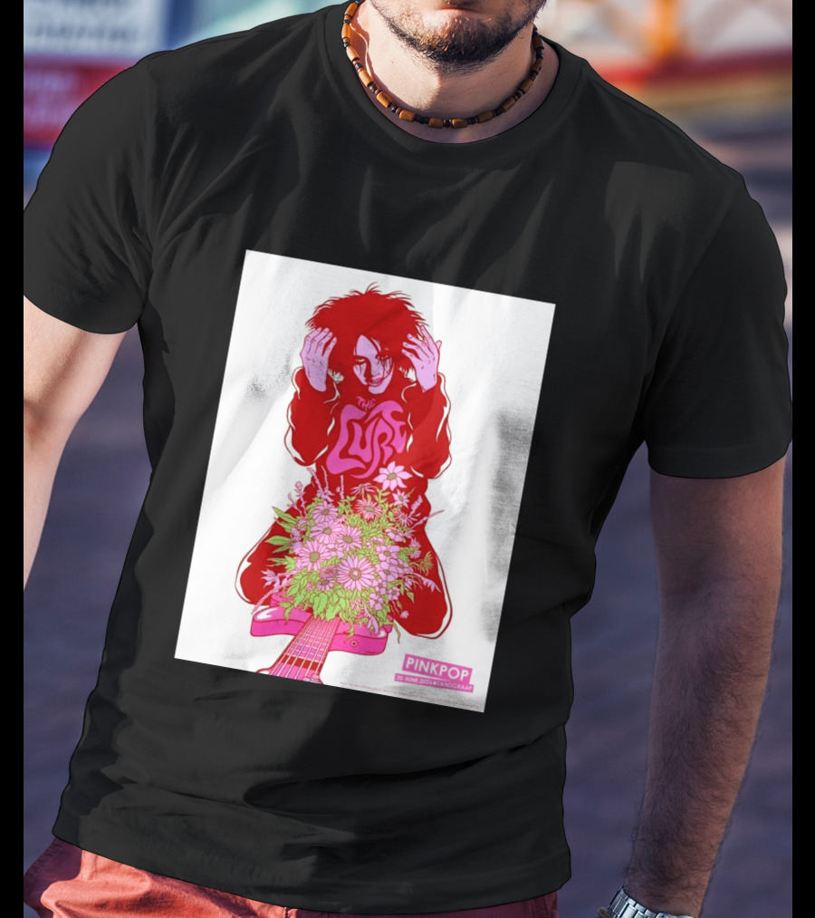 The Cure Pinkpop Festival Landgraaf Netherlands 20 June 2026 Exclusive Flowers And Guitar T-Shirt
