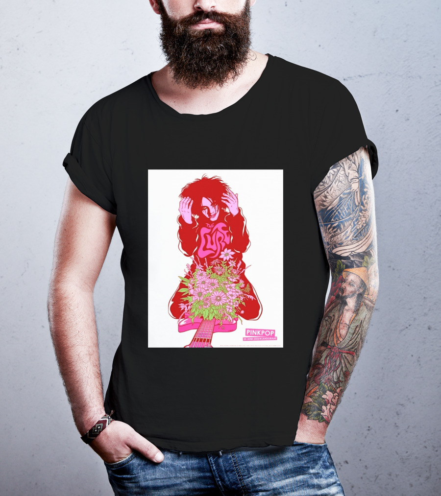The Cure Pinkpop Festival Landgraaf Netherlands 20 June 2026 Exclusive Flowers And Guitar T-Shirt