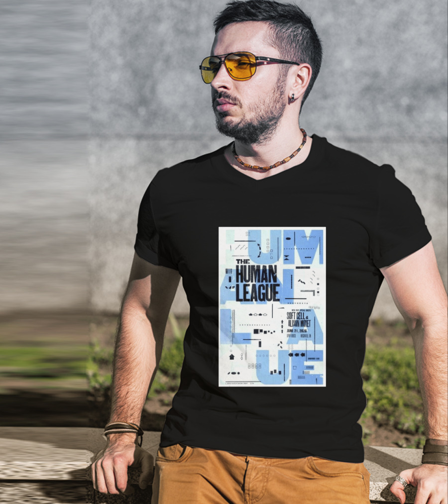 The Human League Soft Cell Alison Moyet June 21 2026 Nashville T-Shirt