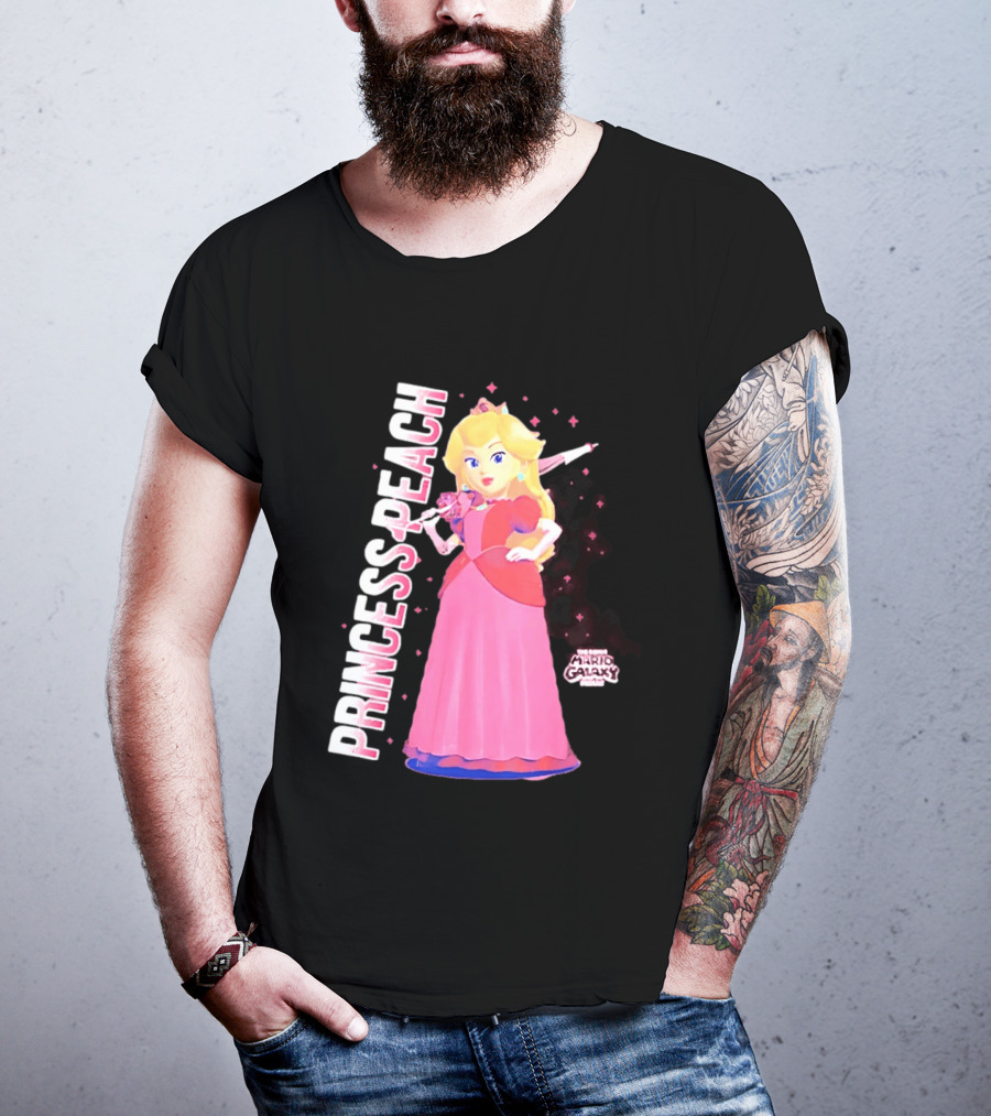 Super Mario Galaxy Movie Princess Peach Colorful Adventure T-Shirt