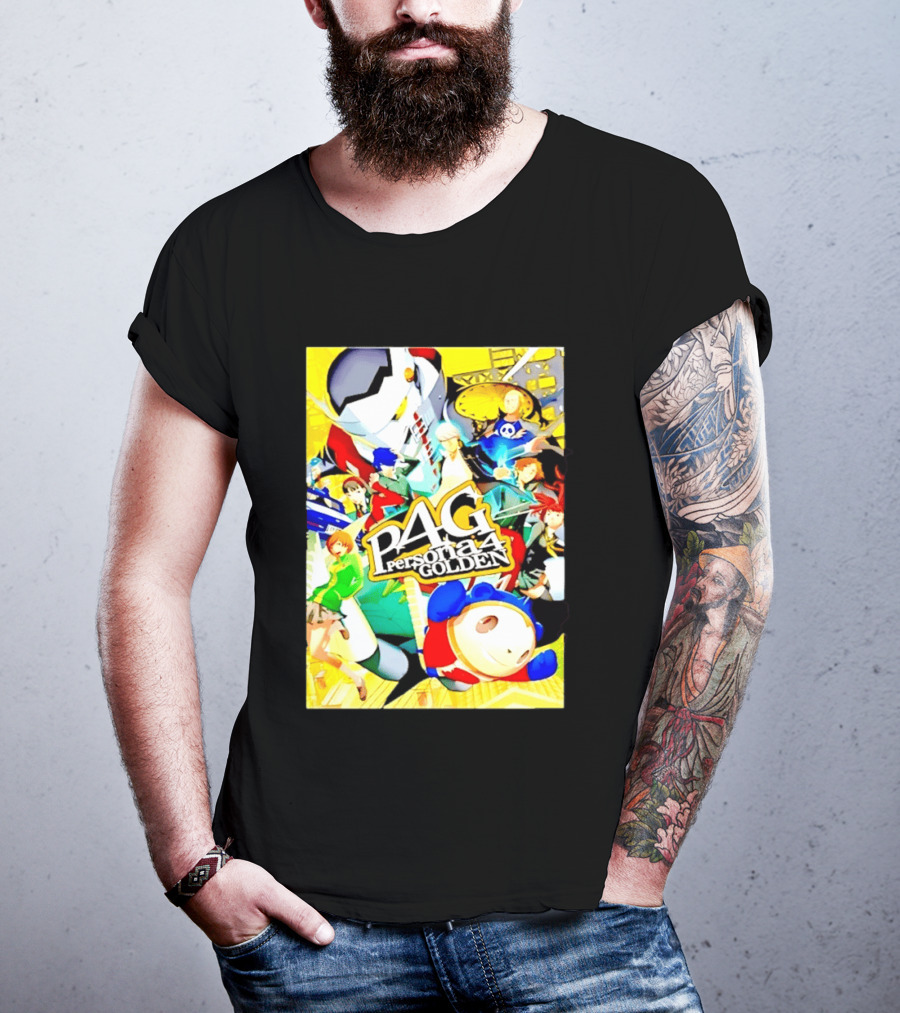Persona 4 Golden P4G Main Cast Izanagi Teddie Kanji Naoto Chie Yosuke Yukiko Margaret T-Shirt