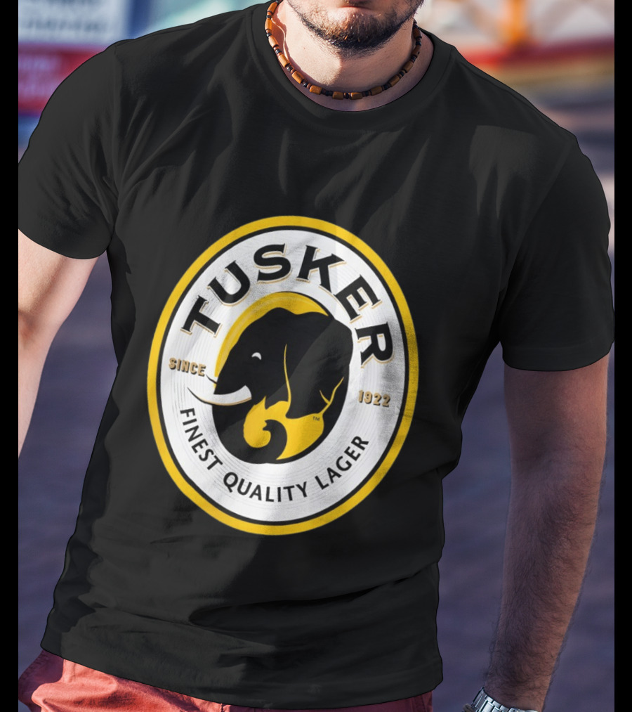 Tusker Elephant Finest Quality Lager Since 1922 T-Shirt