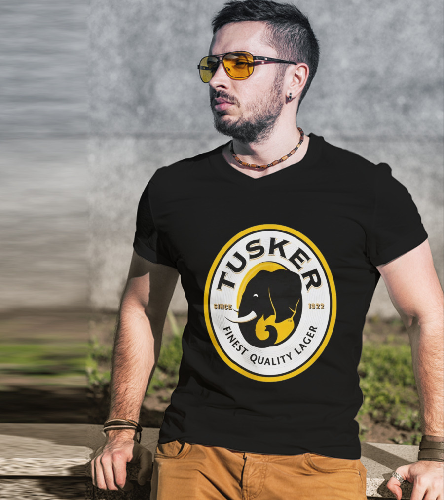 Tusker Elephant Finest Quality Lager Since 1922 T-Shirt