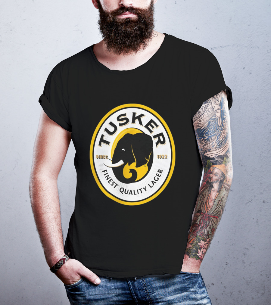 Tusker Elephant Finest Quality Lager Since 1922 T-Shirt