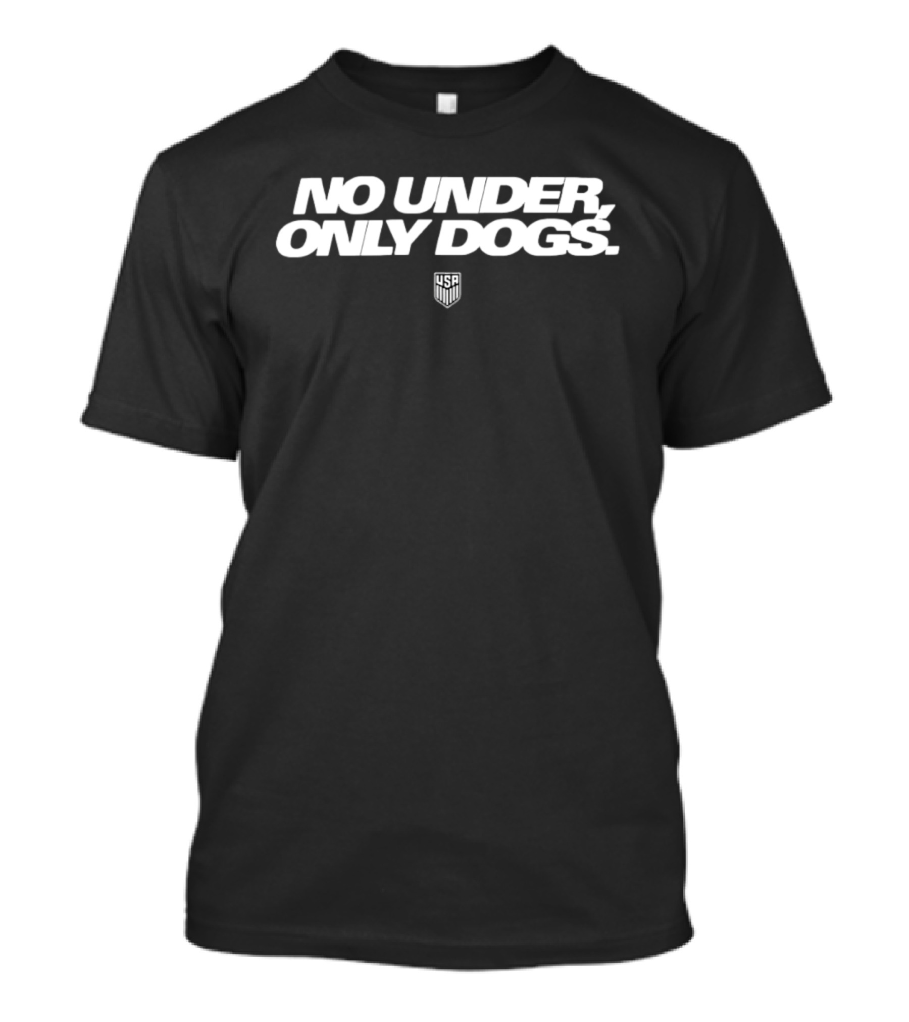 No Under Only Dogs USA Shield Crest T-Shirt