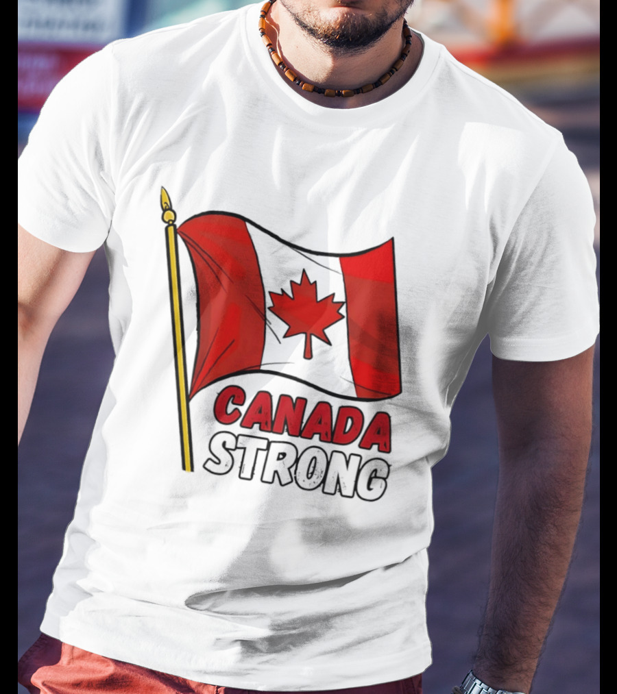 Canada Strong Maple Leaf Flag Pride T-Shirt