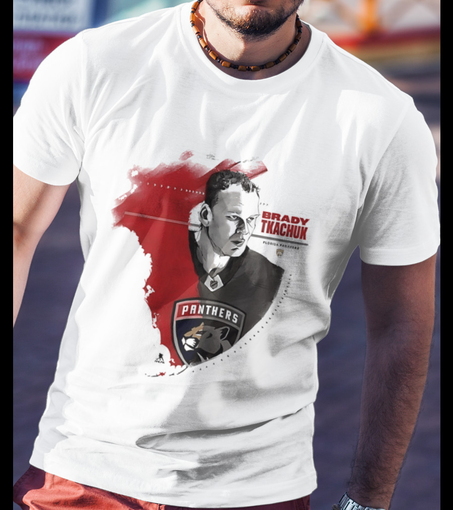 Florida Panthers Brady Tkachuk Portrait State Of Florida T-Shirt