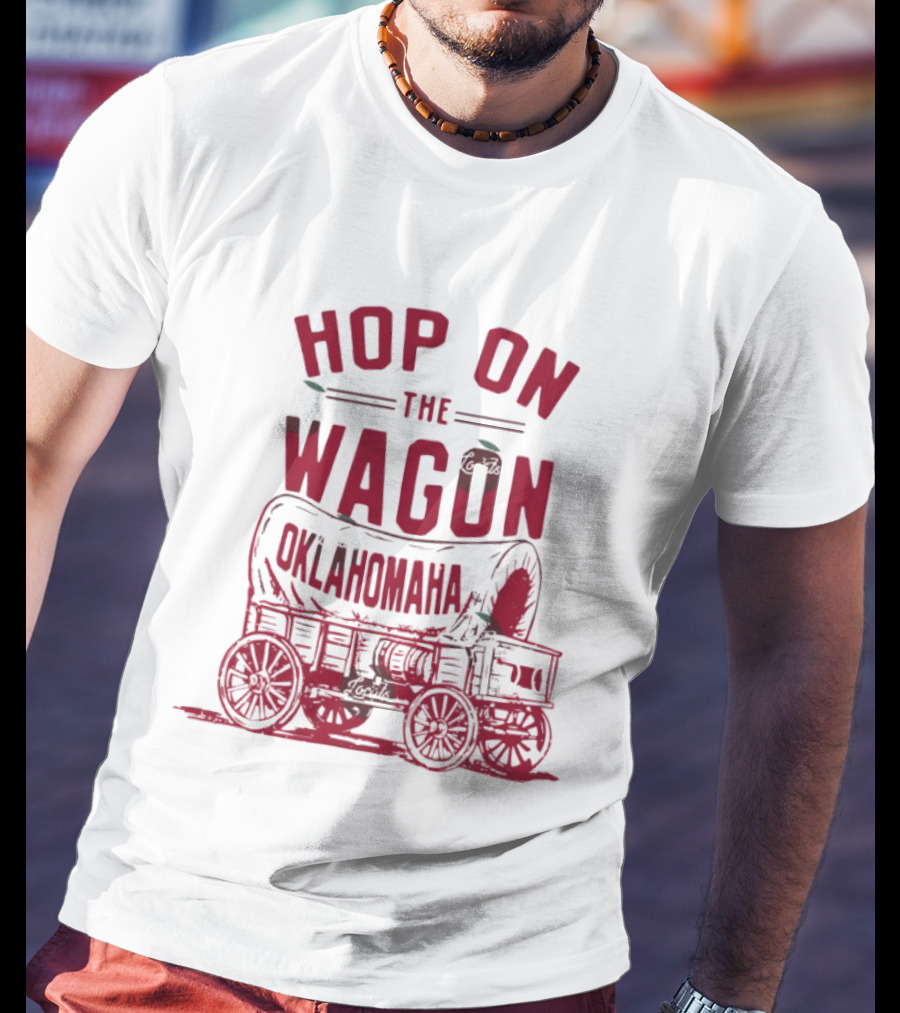 Oklahoma Sooners Baseball 2026 NCAA Hop On The Wagon Oklahomaha T-Shirt