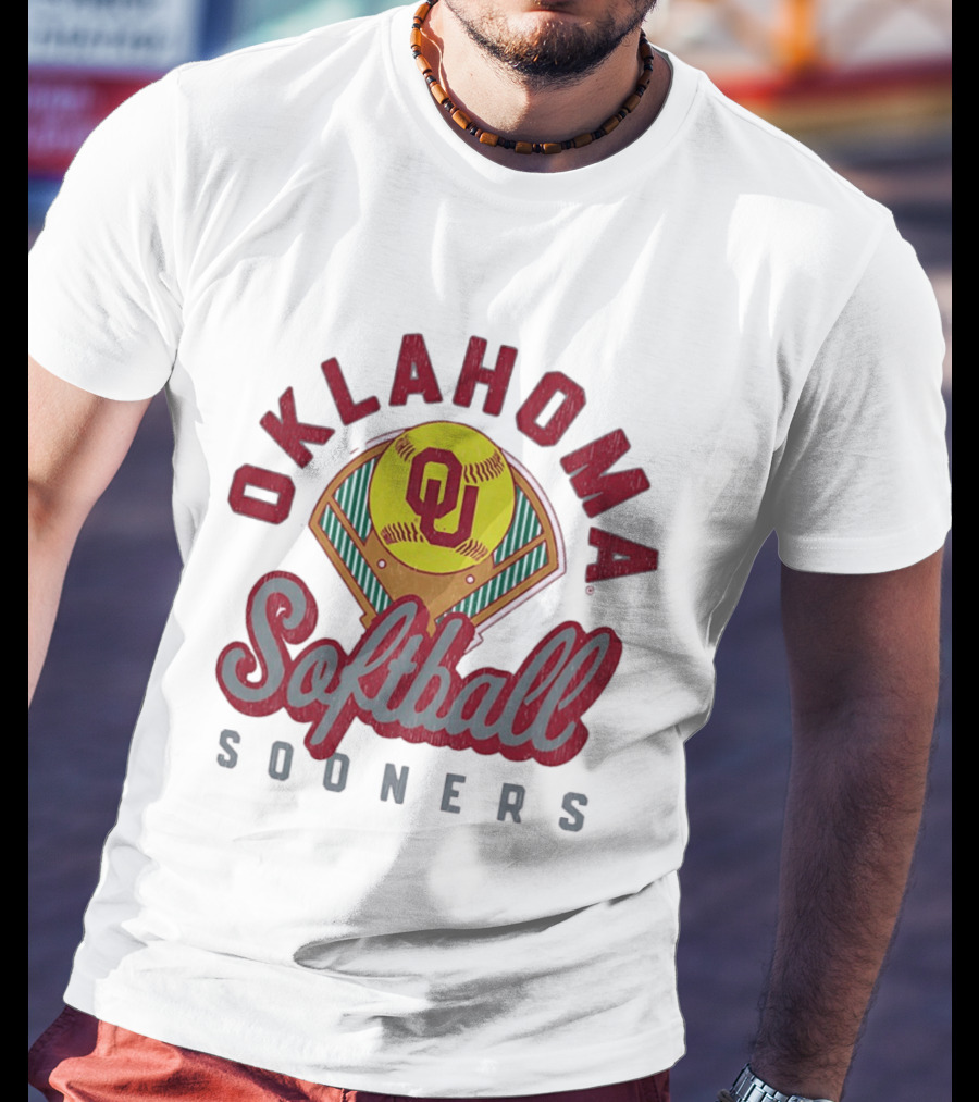 Oklahoma Sooners Softball Baseball Field Team T-Shirt