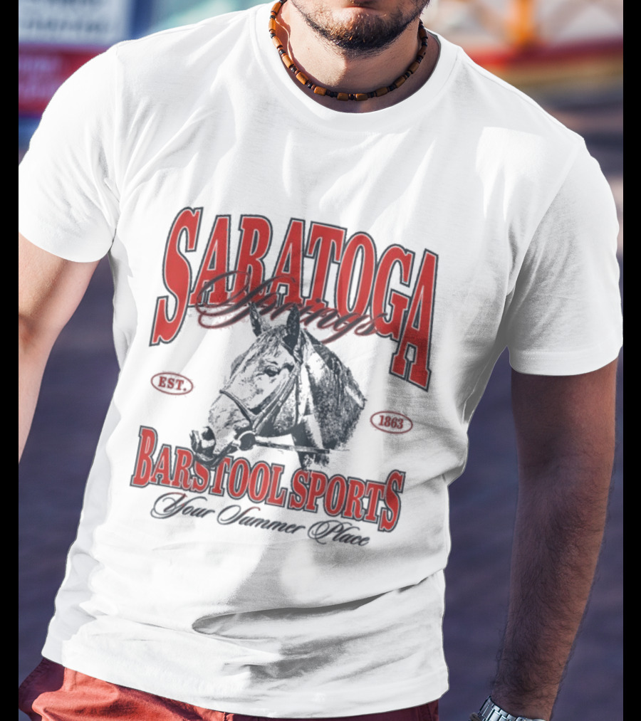 Saratoga Springs Barstool Sports Horse Racing 2026 Your Summer Place T-Shirt