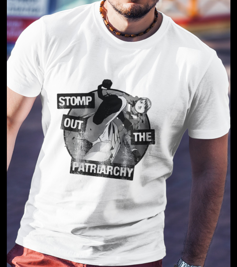 Stomp Out The Patriarchy Empowerment Manga Style Influence T-Shirt