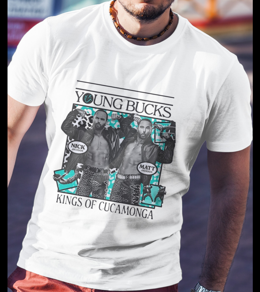 Young Bucks Nick Jackson Matt Jackson Kings Of Cucamonga T-Shirt
