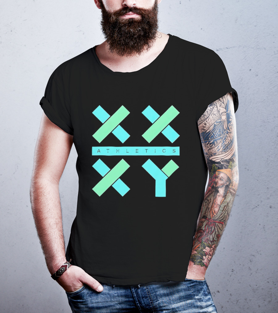 Athletics X Y Geometric Shapes Sports Abstract T-Shirt