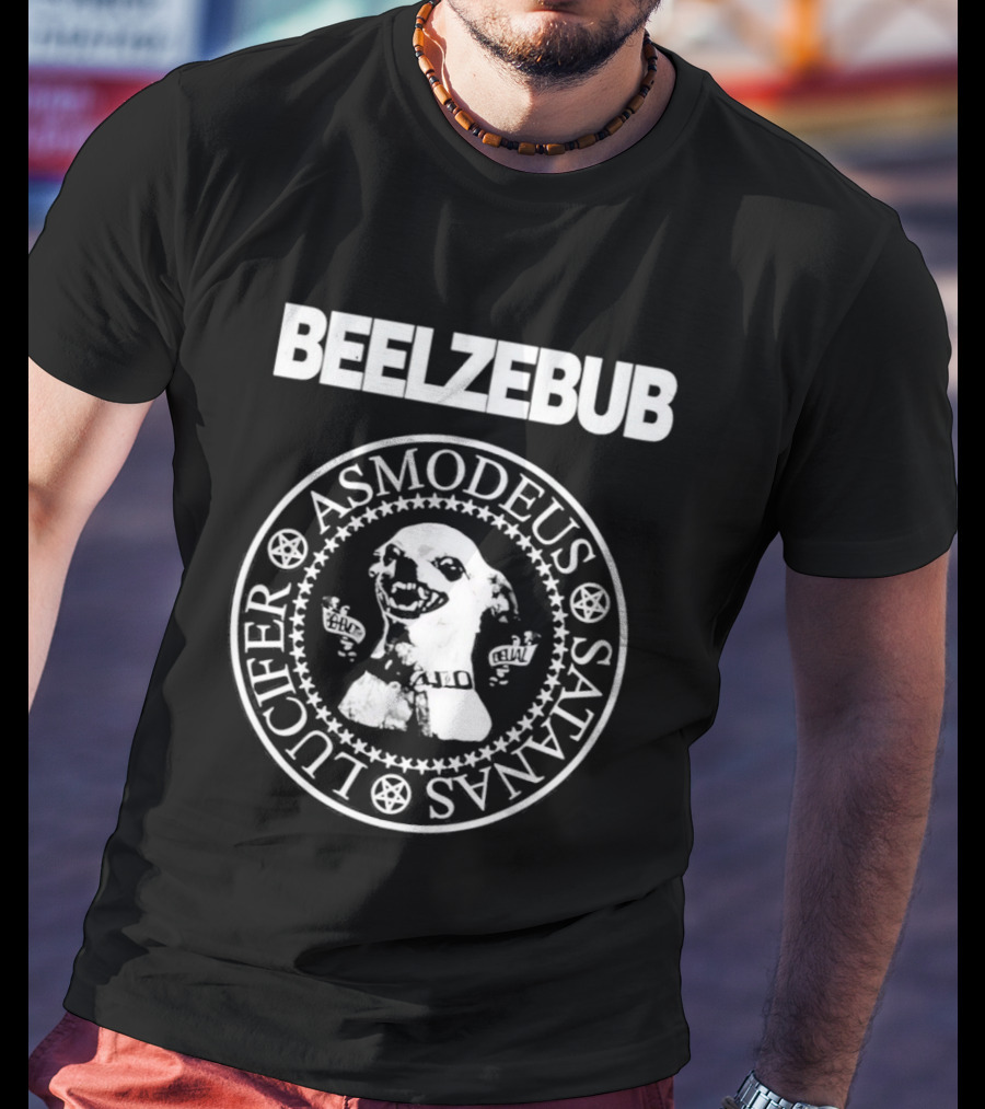 Beelzebub Asmodeus Satanas Lucifer Dog Face Seal T-Shirt