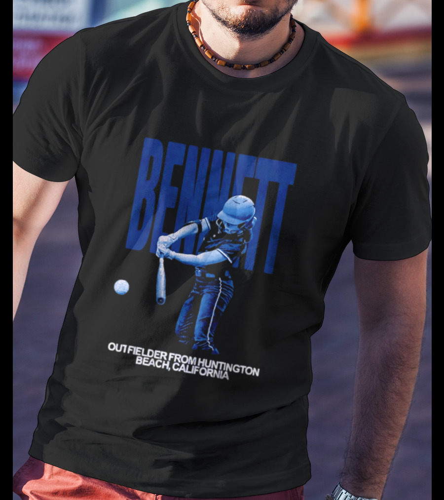 Bennett Outfielder Huntington Beach California Baseball Player T-Shirt