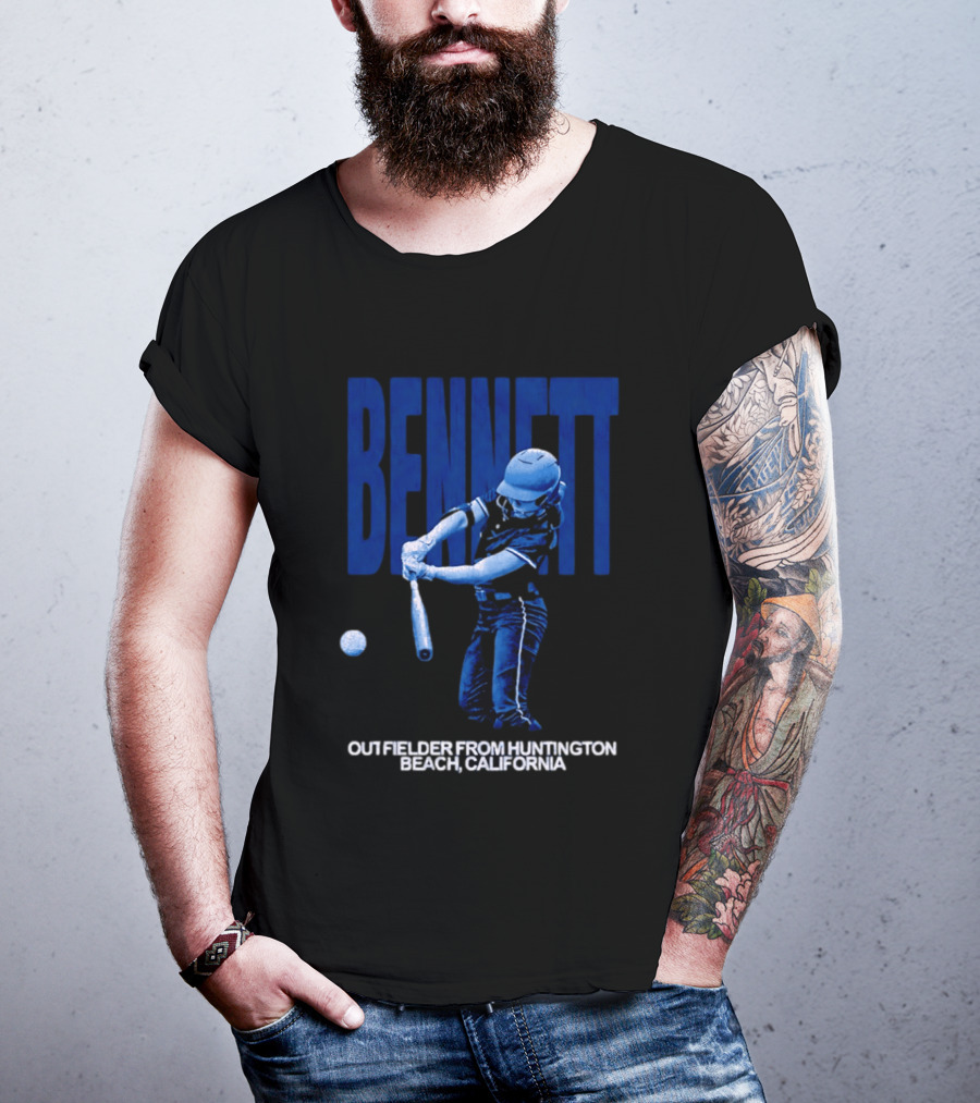 Bennett Outfielder Huntington Beach California Baseball Player T-Shirt