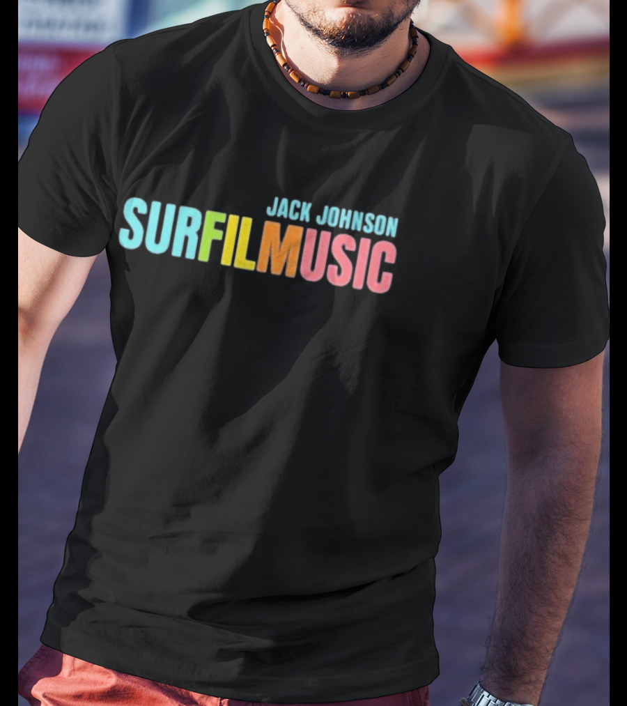 Jack Johnson Surfilmusic Tour 2026 Colorful Festival Event T-Shirt