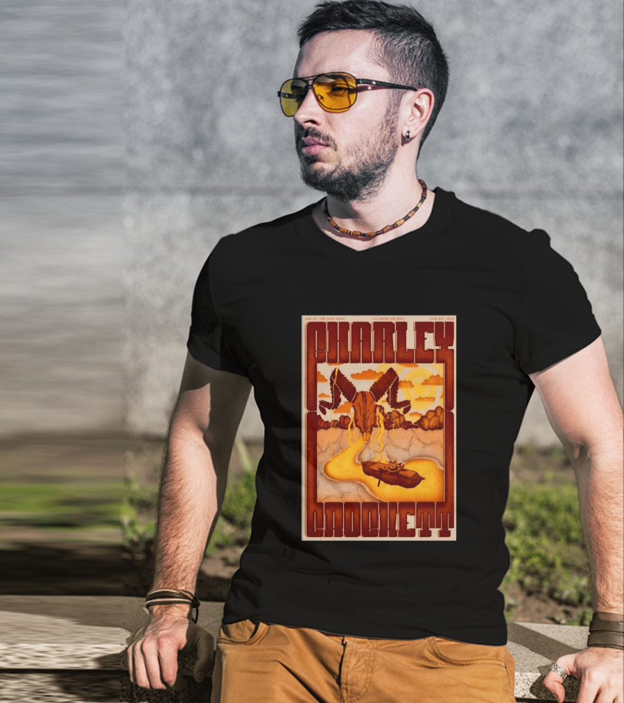 Charley Crockett Age Of The Ram Tour Fillmore Detroit June 23 2026 T-Shirt