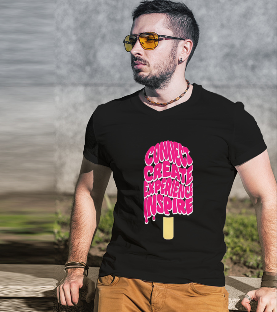 Connect Create Experience Inspire Popsicle T-Shirt