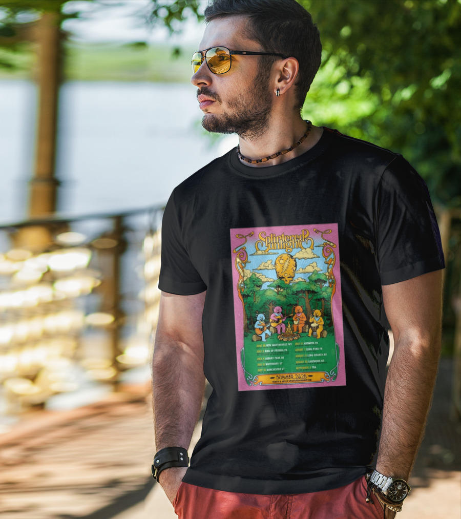 Splintered Sunlight Summer 2026 Tour New Martinsville King Prussia Asbury Waterbury Manchester Ardmore Long Pond Branch Lakewood T-Shirt