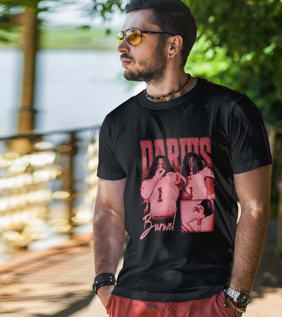 Darius Burwell Football Player Athlete Sports Number 1 T-Shirt