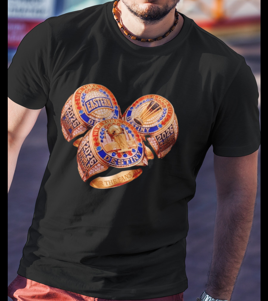 New York Basketball Championship Rings Eastern Conference Destiny T-Shirt