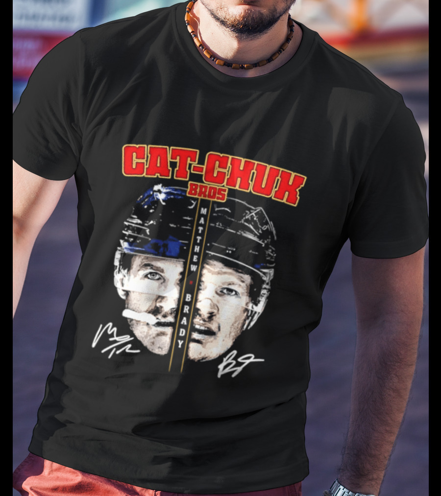 Florida Cat Chuk Bros Matthew Brady Tkachuk Signatures T-Shirt