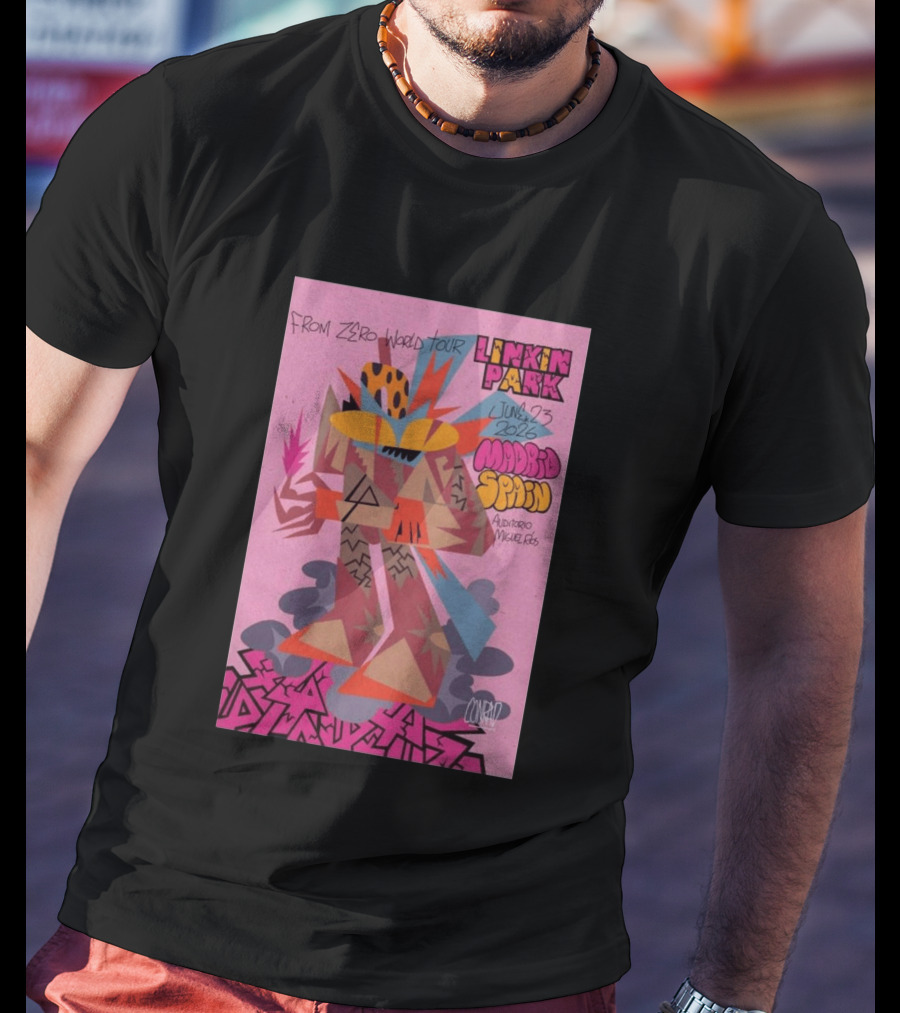 From Zero World Tour Linkin Park June 23 2026 Madrid Spain Auditorio Miguel Ríos T-Shirt