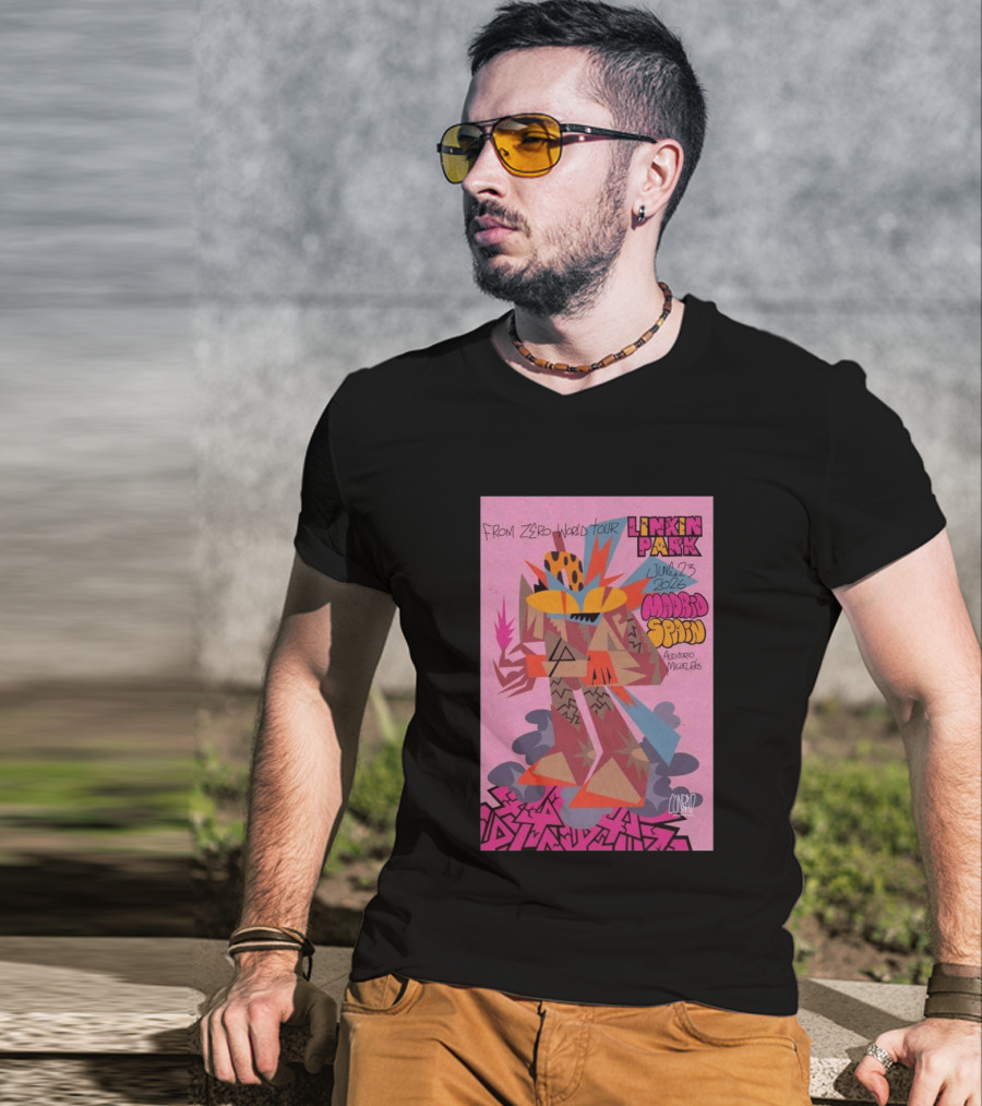 From Zero World Tour Linkin Park June 23 2026 Madrid Spain Auditorio Miguel Ríos T-Shirt
