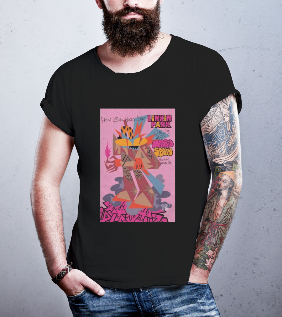 From Zero World Tour Linkin Park June 23 2026 Madrid Spain Auditorio Miguel Ríos T-Shirt