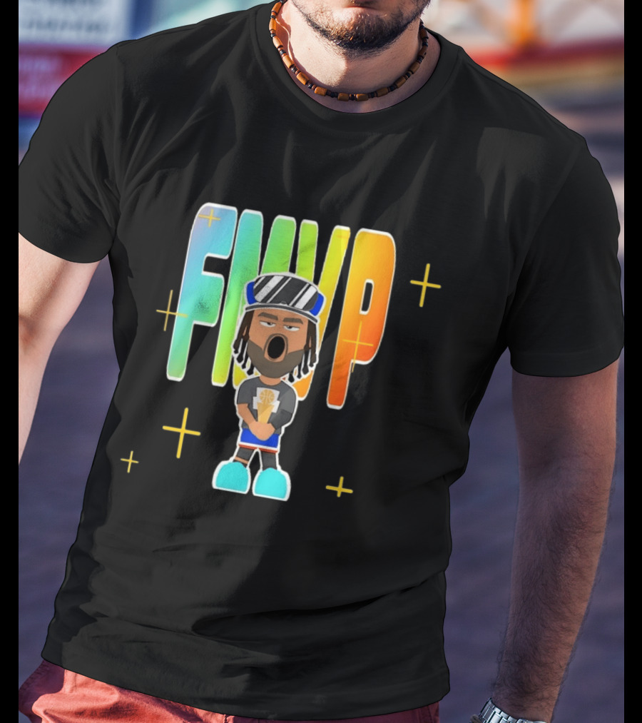 FMVP Jalen Brunson Cartoon New York Knicks 2026 Champs T-Shirt