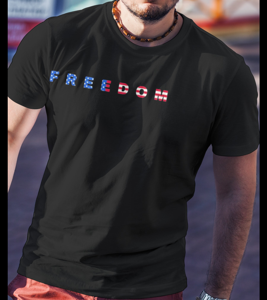 Freedom USA Flag 250th Anniversary Celebration T-Shirt