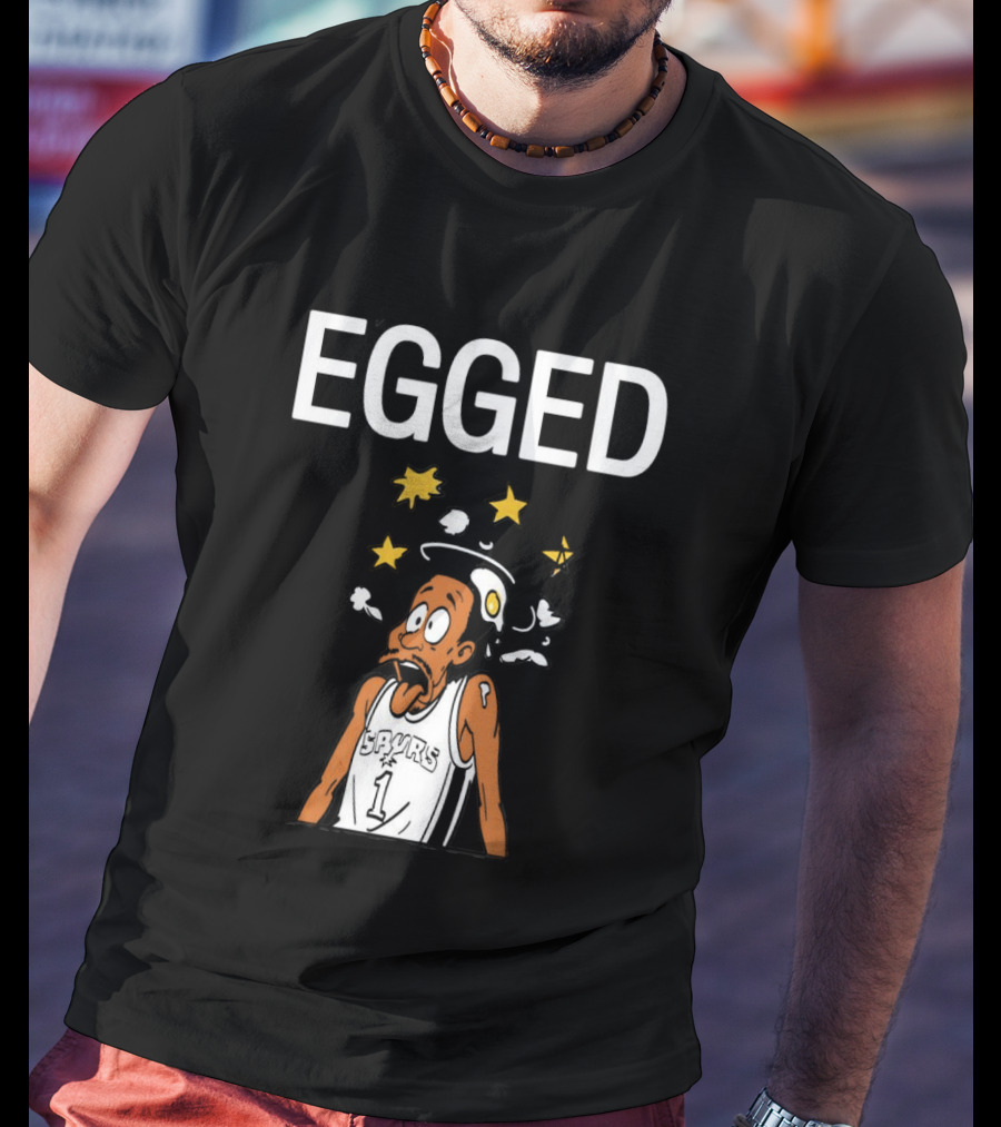 Victor Wembanyama Egged Cartoon Meme San Antonio Spurs Number 1 T-Shirt