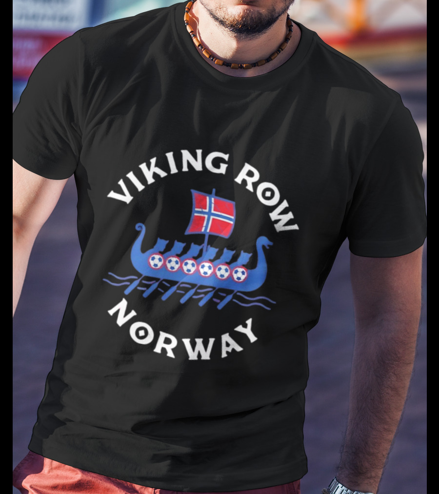 Viking Row Norway Baseball Boston Red Sox T-Shirt