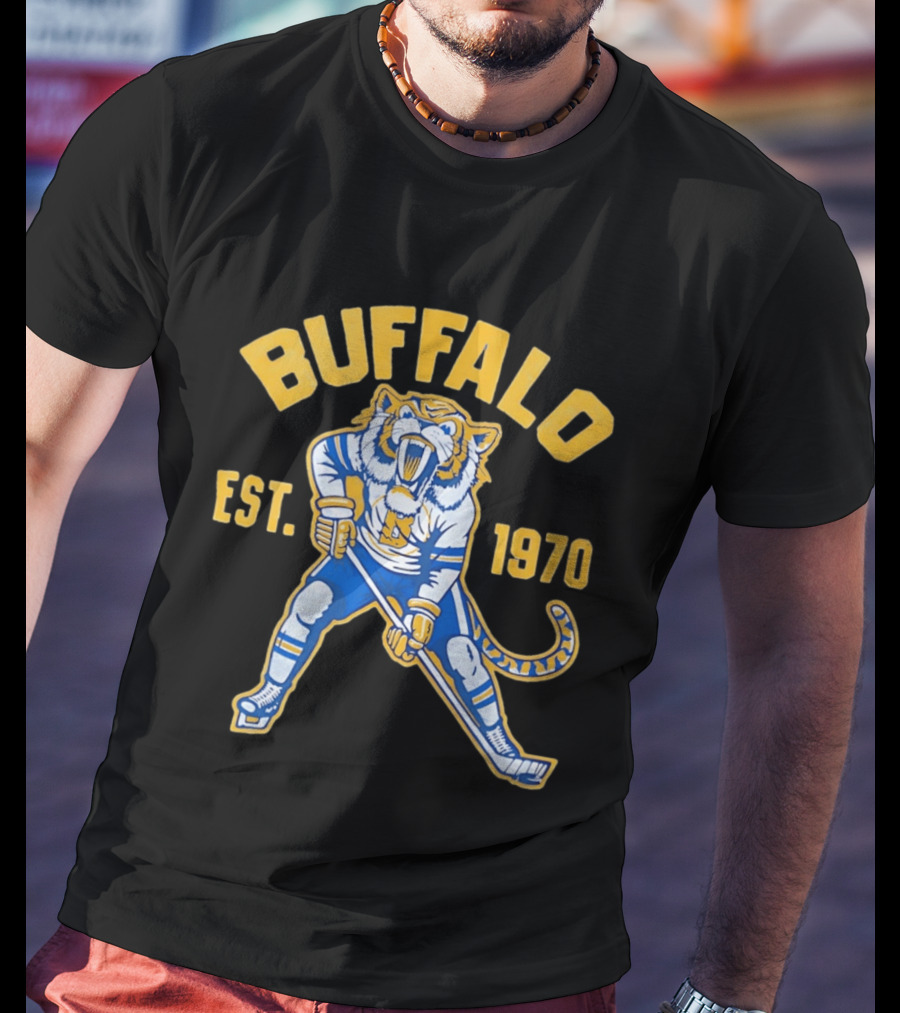 Buffalo Ice Age Hockey Tiger Est 1970 T-Shirt