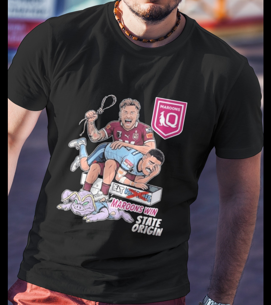 Queensland Maroons Win Over Nsw Blues State Origin Victory T-Shirt