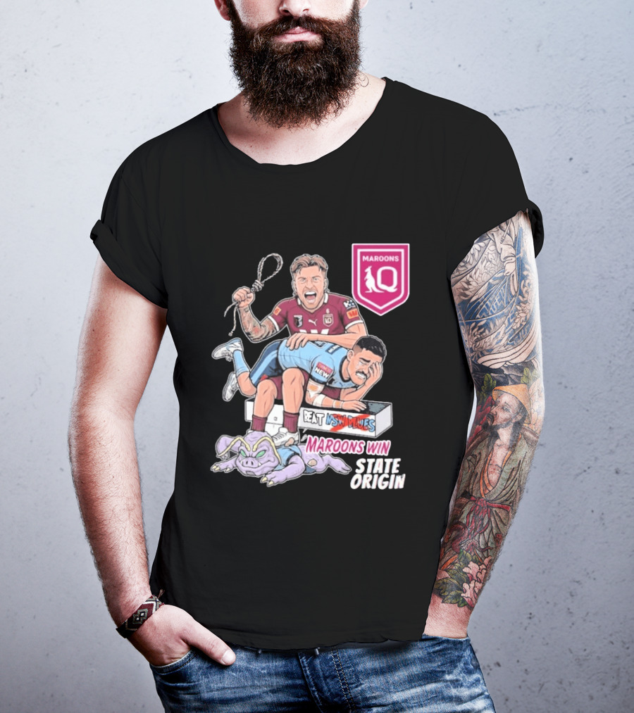 Queensland Maroons Win Over Nsw Blues State Origin Victory T-Shirt