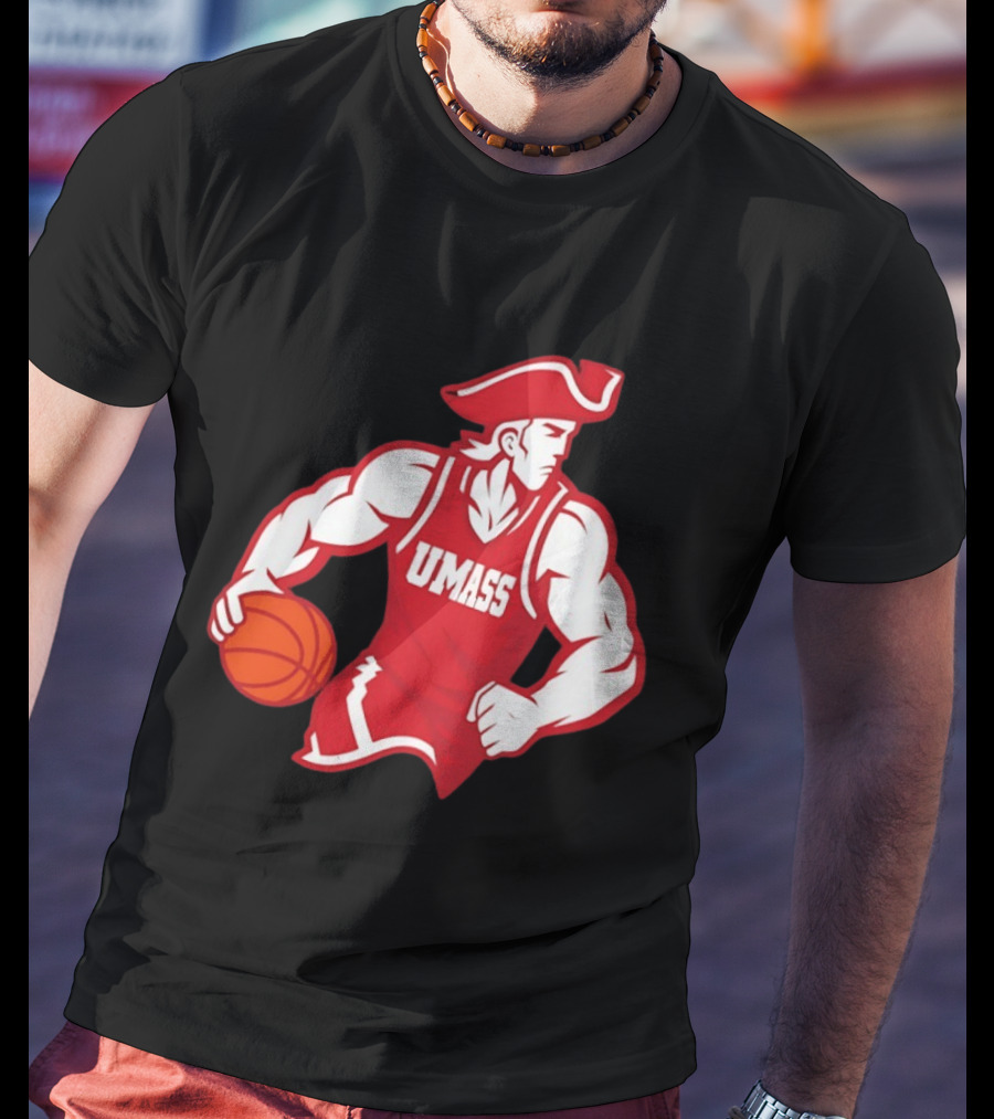 UMass University Of Massachusetts Minuteman Basketball Sam T-Shirt