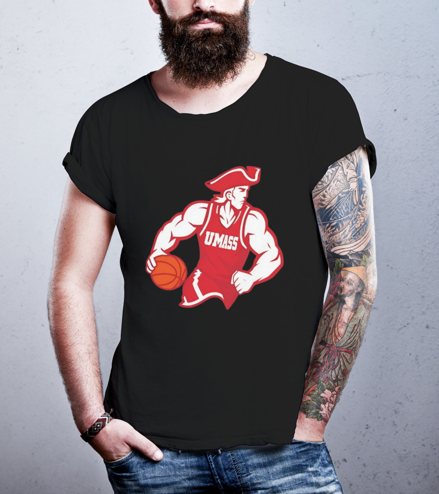 UMass University Of Massachusetts Minuteman Basketball Sam T-Shirt