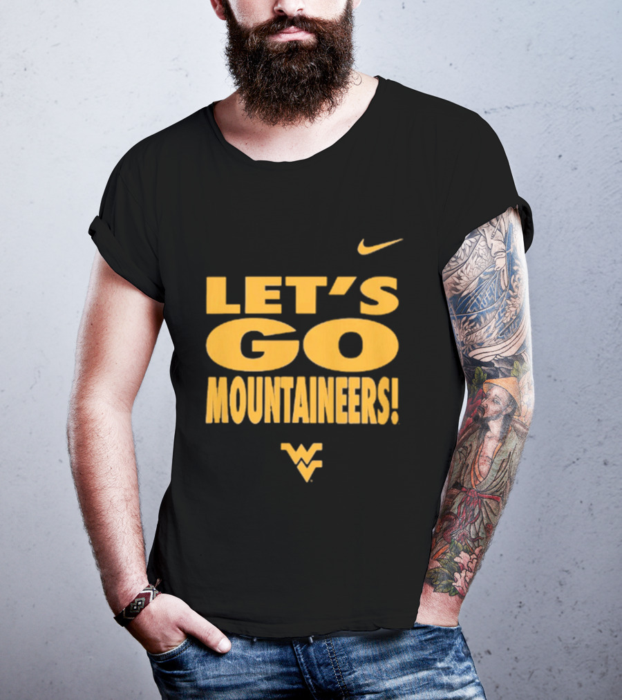 Let's Go Mountaineers Nike WVU West Virginia Mountaineers T-Shirt