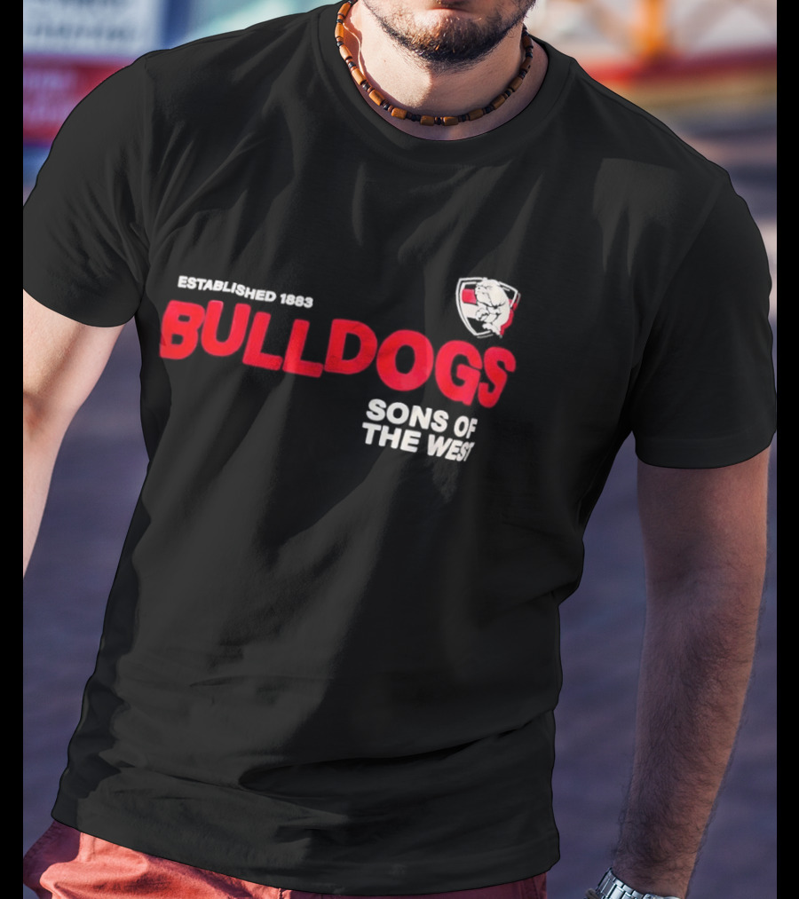 Western Bulldogs Established 1883 Sons Of The West T-Shirt