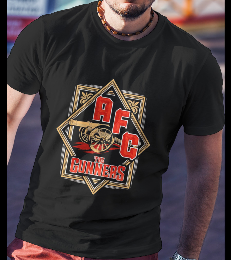 AFC The Gunners Football Cannon Crest T-Shirt