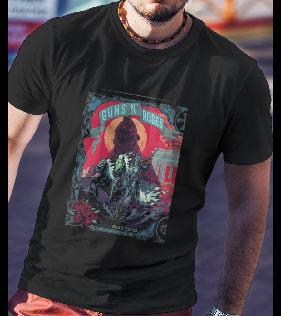 Guns N' Roses Berlin 2026 Night 1 Uber Arena 23 June Event T-Shirt