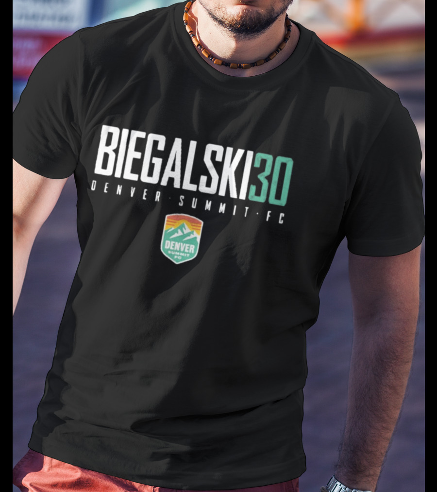 Biegalski 30 Denver Summit FC NWSL Soccer Team Fan T-Shirt