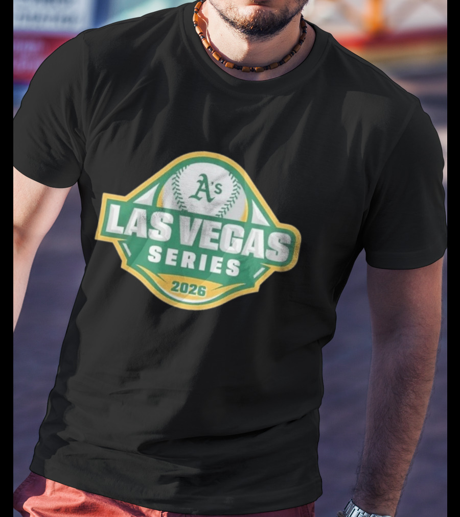 Oakland Athletics A's Las Vegas Series 2026 Green MLB Baseball T-Shirt